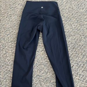 Lululemon Wunder Under High-Rise Crop 21"-True Navy